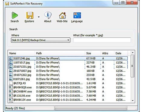 Free recovery tools .